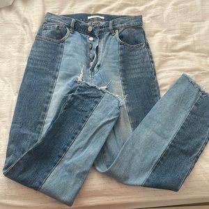Two tone jeans